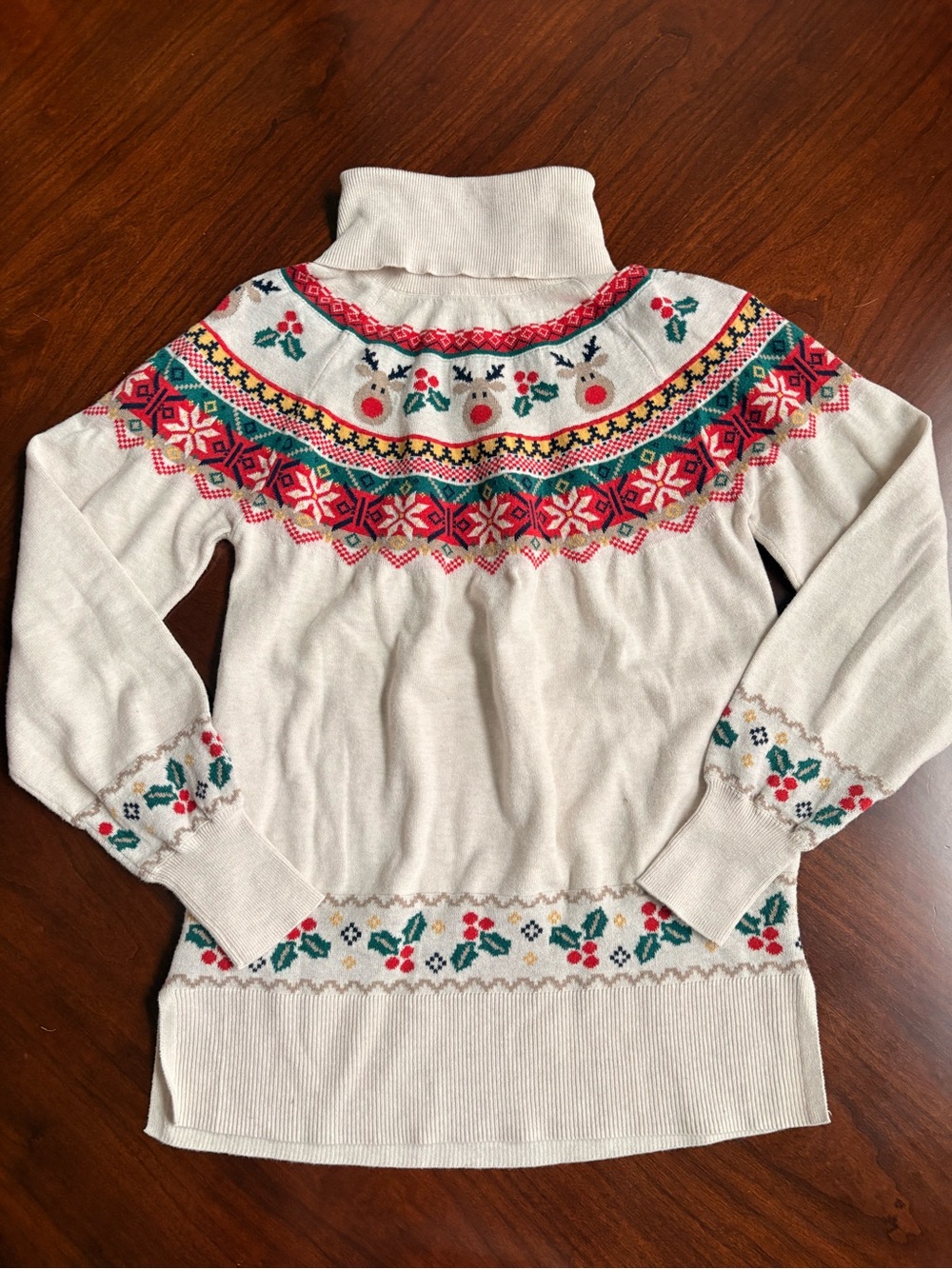 Merry Everything Women’s XS Christmas Turtleneck Sweater